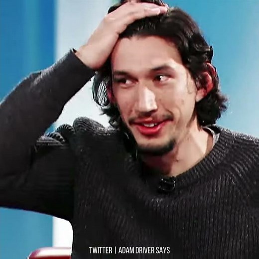 Rare footage of Adam Driver watching his own performance from movie