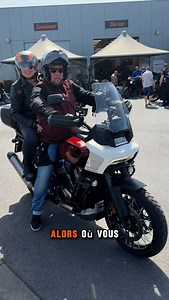 Deux sur la Pan America…..Gwen a trouvé le meilleur co-pilote : sa femme ! 🏍️❤️”Direction Durbuy . | Harley-Davidson Mons