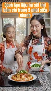 Cách làm Đậu hũ sốt thịt bằm chỉ trong 5 phút siêu nhanh #dauhusotthitbam #monngonmoingay #meonauan