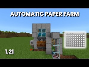Minecraft Easy PAPER FARM For Minecraft Bedrock 1.21