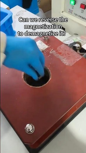 Demagnetizing a magnet backwards #science