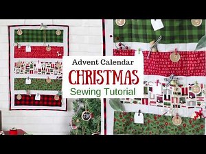 DIY Christmas Advent Calendar Sewing Tutorial