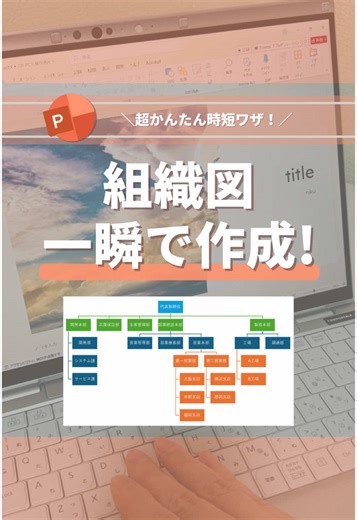 超かんたん！組織図の時短作成術