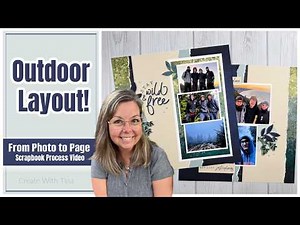 Full Scrapbook Process | Outdoor Layout with Stampin’ Up! Nature Walk