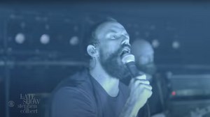 IDLES bang their way through "Crawl!" on Colbert: Watch