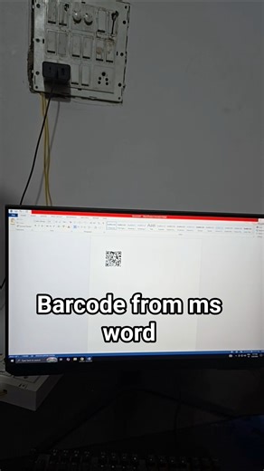 Did you know we can make barcode from ms word? #tgashish #tech #howto #didyouknow #quickinfo
