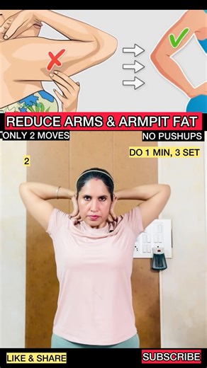 reduce arms & armpit fat #fitness #motivation ‪@neetufitness‬