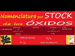 Nomenclatura por STOCK (Bien explicado) para ÓXIDOS BÁSICOS y ÁCIDOS. METÁLICOS y NO METÁLICOS.