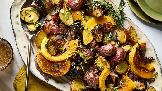 How to Make Garlic Butter Sheet-Pan Veggies