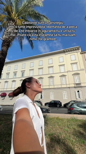 Mult timp am văzut călătoriile ca pe niște recompense. După examene, după muncă, după ‘tot ce trebuie’. Dar în ultimii ani am realizat că a putea pleca undeva și a te întoarce în siguranță nu e ceva garantat. Nu toată lumea are libertatea asta. Poate de asta încerc să nu mai iau niciun zbor, niciun drum, niciun apus din altă țară ca pe ceva normal. Voi v-ați schimbat perspectiva asupra călătoriilor în ultimii ani? . . . . . . #romaniatravel #romaniatiktok #vacanta #citybreak #romania