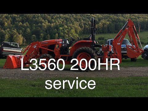 Kubota L3560 hydraulic filter service
