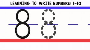Learning to Write Numbers 1-10 | How to Write 1 to 10 for Kids | Handwriting Numbers Preschool on Make a GIF
