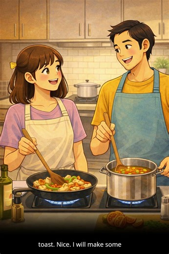 🍳 Make Breakfast | Easy English Dialogue