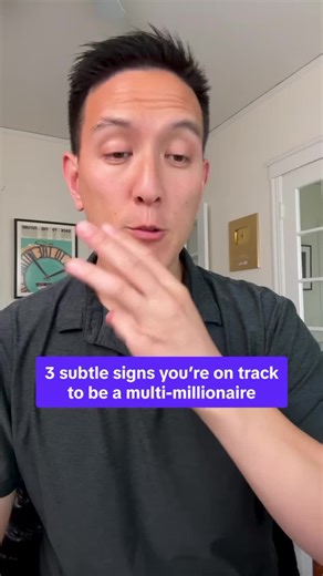 3 Signs You’re On Track To Be A Multi Millionaire. Comment WORTH on this reel and I’ll DM you my free net worth tracker. 📈