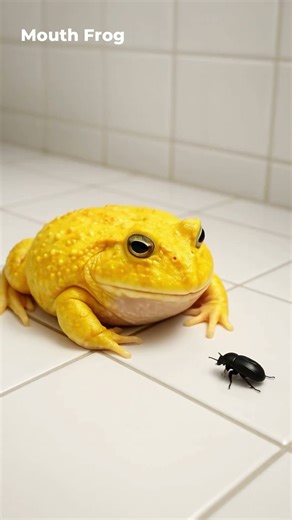 Frog VS Beetle! #frog #froglife #beetle #cute