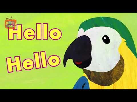 ABC kids tv says PARROTS SAY HELLO .. HELLO..🦜 / fun mixed voice pitch effects