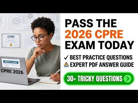 Score Top Marks On The 2026 CPRE Exam: Essential Mock Questions And Expert PDF Guide