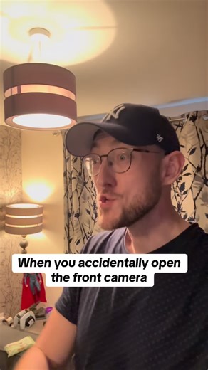 When you accidentally open the front camera #iphone #camera #beauty | Brettflix