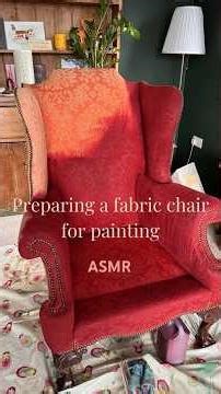 Preparing an Upholstered Chair for Fabric Paint