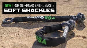 The quick hit: The RHINO USA Synthetic Soft Shackles are by far the best soft shackle on the market and should be in every vehicle you own. They are constructed from heavy-duty synthetic fiber and lab-tested in the USA to an unmatched 46,250-pound break strength! With a working load strength of over 15,000 pounds, these ½” shackles are the best solution for towing, recovery, or heavy-duty work. Learn more here: www.utvunderground.com/the-best-soft-shackles-on-the-planet | UTVUnderground