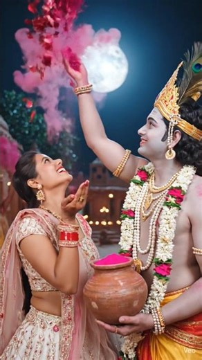 holi bhajan 2026 ❤️ #shorts #holibhajan #krishna #radheradhe