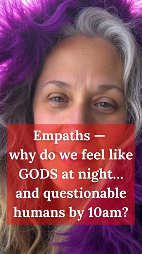 Why do Empaths feel amazing at night… and chaotic by morning 👀 #Empath #Overstimulation #NervousSystem #EnergyShift #SpiritualTikTok