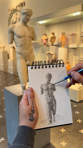 Devon Rodriguez on Instagram: "When I was a teenager, my art teacher, Mr. Harper, always pushed me to go to the Met and practice by drawing the statues. I took his advice and did it for years, and it changed everything. My drawings improved so much because of those hours. Every time I go back to the Met now, it feels so nostalgic. I’m forever grateful to Mr. Harper for everything he taught me. Thank you @jeremyharperartist51"