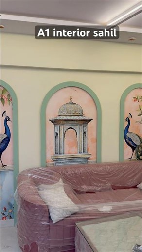 Wall decoration design ideas ,#wallpaper #interiordesign #shorts #viral #home #homedecor