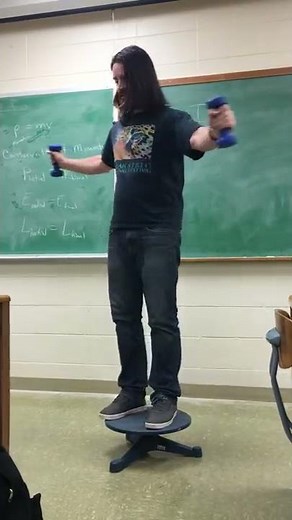 Angular Momentum Demo Arms IN vs OUT