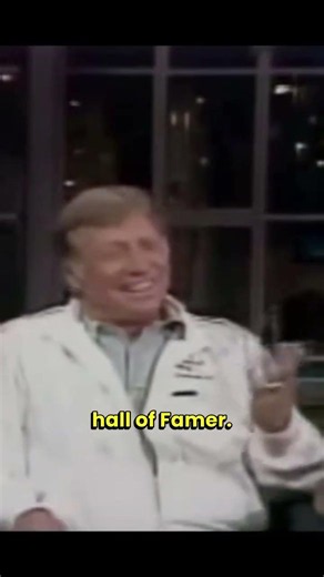 Mantle hits a ball completely out of old Forbes Field with Mickey Mantle on Letterman 1985