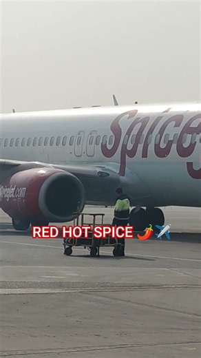 "Smooth skies and spicy vibes only! 🔥✈️ #SpiceJetAirlines #aviation #airport