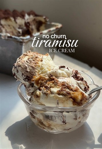 Creamy No-Churn Tiramisu Ice Cream Recipe