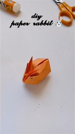 Diy paper rabbit 🐰 craft//diy crafts tutorial//paper animals craft ideas//#diy #houserabbit