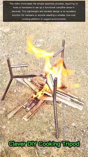 Clever DIY Cooking Tripod