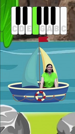 Sing & Play “Row Row Your Boat – Easy Piano for Kids #kidsmusic #nurseryrhymes