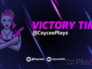 Placeit - Twitch Starting Soon Screen Video Maker with a Female Character Inspired in Fortnite