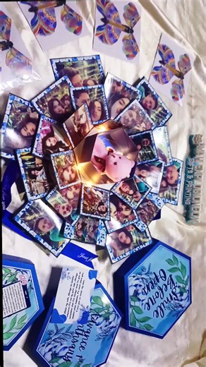 hexagon explosion box any theme request and accept rush order 🥰 ✨A perfect way to express your Love in a Unique way 💕 📩 DM to order your magical moment! 📍 Quezon city, Philippines 🚚We accept Same day delivery around metro manila #fyp