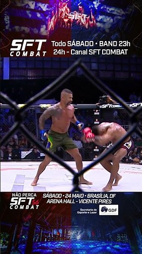 Uma disputa, dois cinturões! Neste sábado, na Arena Hall em Brasilia! 🔥 #SFTCombat