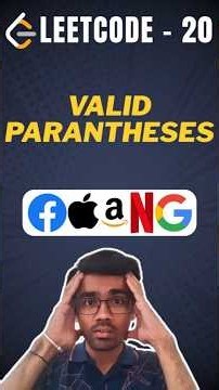 Valid Parentheses - LeetCode 20