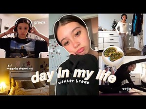 WINTER BREAK day in my life🕯| rainy days, cooking, movies, yoga and more