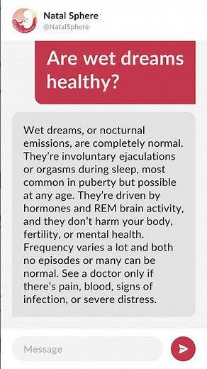 Are wet dreams healthy?