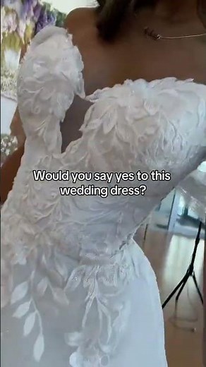 The train on this wedding dress 🤩 #shorts