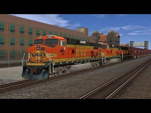Trainz 2 BNSF #4461 pass by