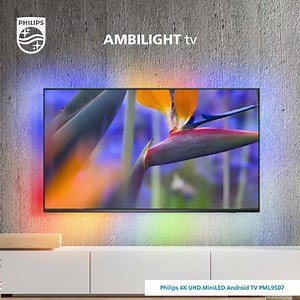 What comes to mind when we mention MiniLED TV❓ What if we add the 4-sided magical Ambilight to this TV? It only has to be Philips MiniLED TV PML9507 that is big on feeling, bigger on detail. This big screen brilliance offers a new level of realism, no matter what you watch. ✔️ 4-sided Ambilight ✔️ P5 AI perfect picture engine ✔️ IMAX Enhanced certified ✔️ Dolby Vision and Dolby Atmos ✔️ HDMI 2.1-enabled #PhilipsTV #Ambilight #P5AI #IMAXEnhanced #MiniLED | Philips TV
