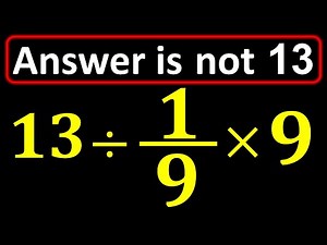 Only Geniuses Solve This PEMDAS Problem Fast!