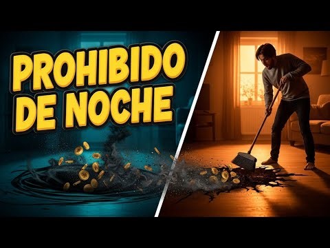 Por Qué Barrer de Noche Llama a la Ruina: La Hora Exacta en que Debes Soltar la Escoba