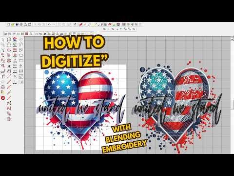 How to Digitize Complex Blending Embroidery Design