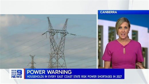 Households in every state on Australia's east coast face the risk of power shortages from 2027, according to a new report from the Australian Energy Market Operator. MORE: https://nine.social/7XR #9News | WATCH LIVE 6pm | 9 News