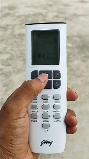 Godrej AC remote guide | Godrej AC remote control full function explained in short #ac #accontrol