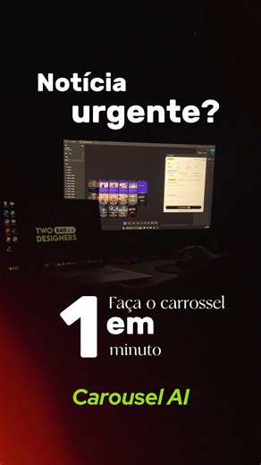 Notícia urgente? Faça o carrossel em minutos 🔥